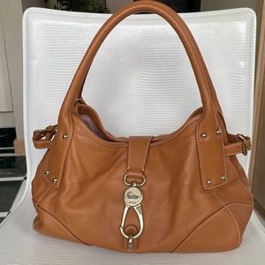 DOONEY & BOURKE BELVEDERE LOGO LOCK SATCHEL